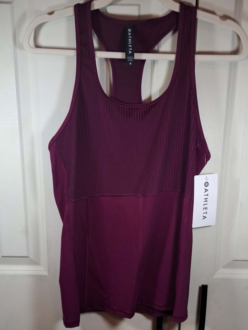 Athleta Plum/Merlot Racerback Workout Tank